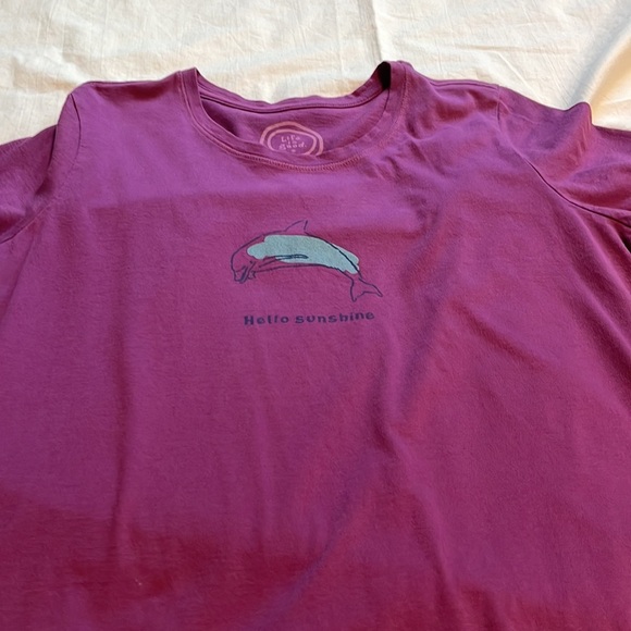 Life is Good Purple Tee (Hello Sunshine) - Picture 3 of 5